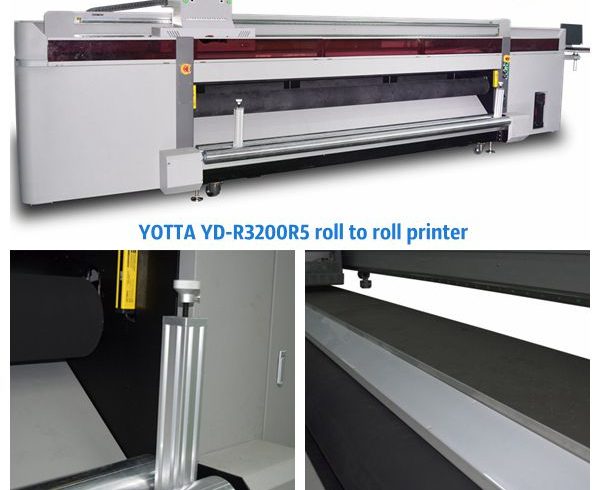 YOTTA's YD-R3200R5 UV roll to roll printing machine