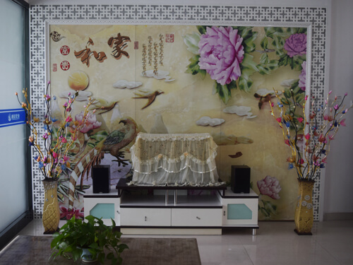 PVC TV background wall printing