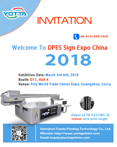 YOTTA will attend DPES Sign Expo China 2018 in Guangzhou