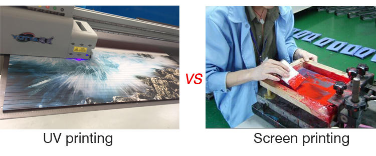 differences between UV printing and screen printing